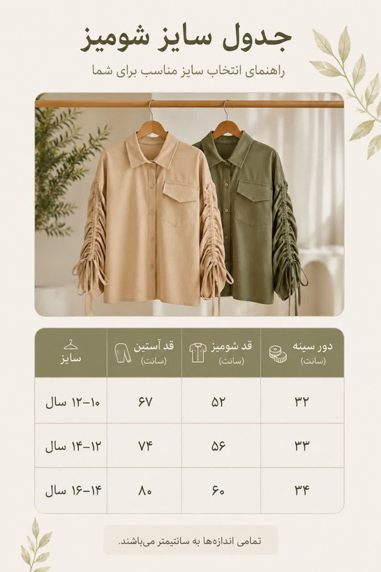 شومیز نوجوان مدل ملیسا